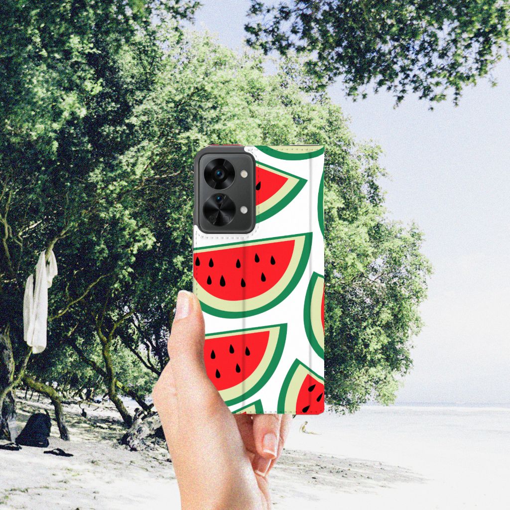 OnePlus Nord 2T Flip Style Cover Watermelons