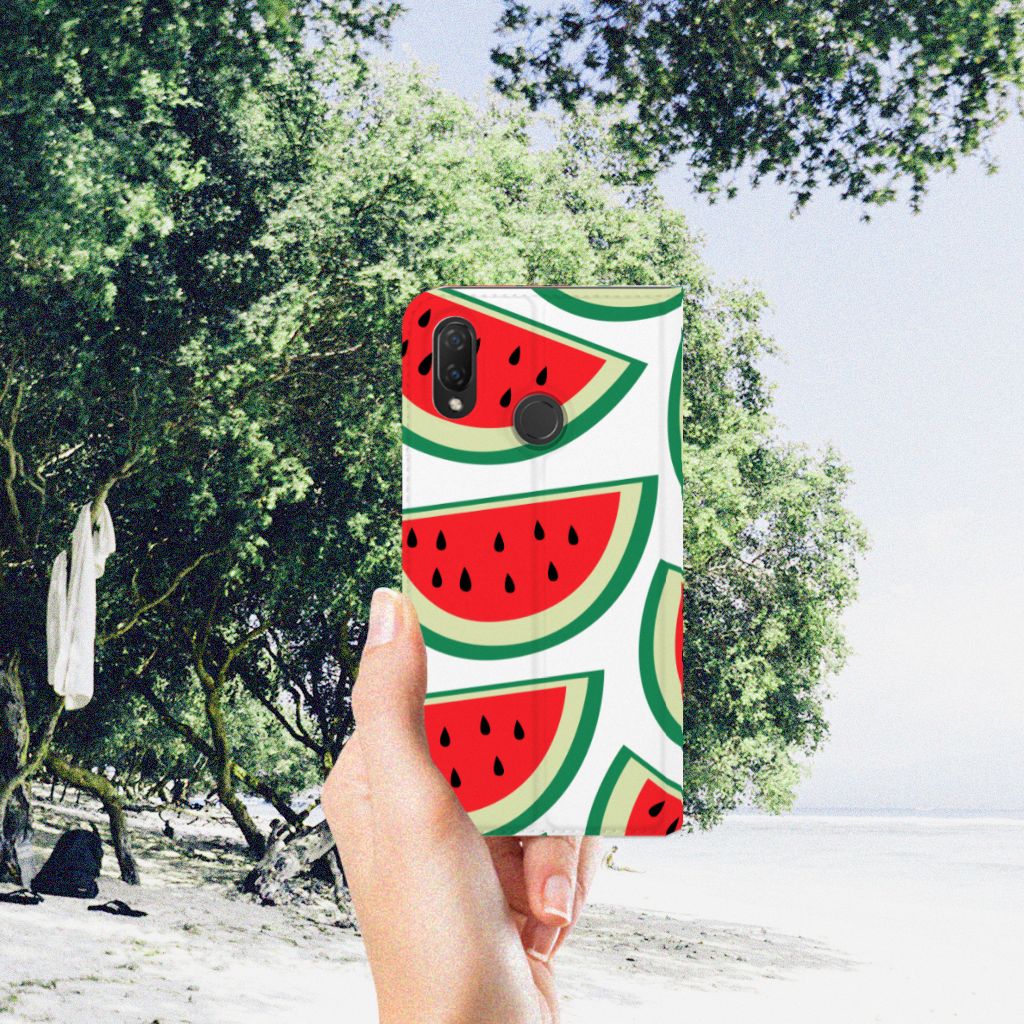 Huawei P Smart Plus Flip Style Cover Watermelons
