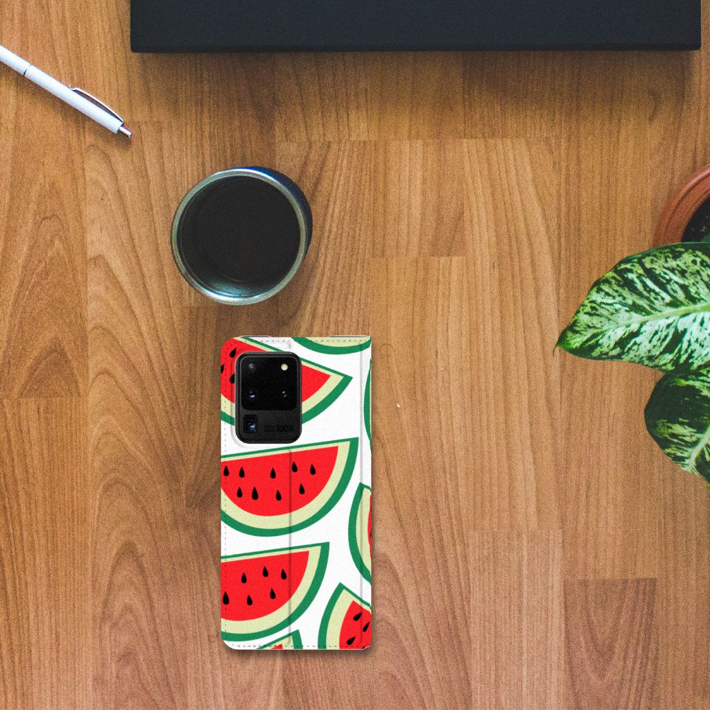 Samsung Galaxy S20 Ultra Flip Style Cover Watermelons