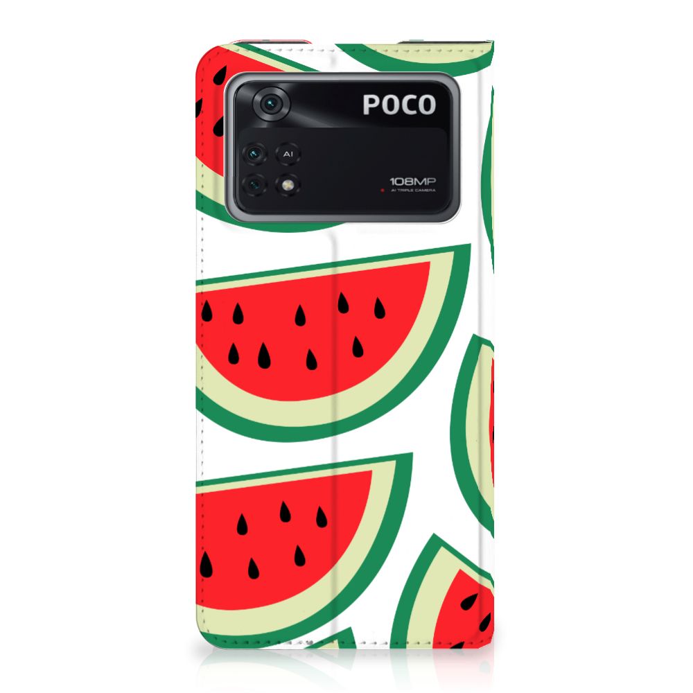 Poco X4 Pro 5G Flip Style Cover Watermelons