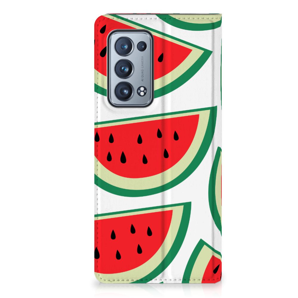 OPPO Reno 6 Pro Plus 5G Flip Style Cover Watermelons