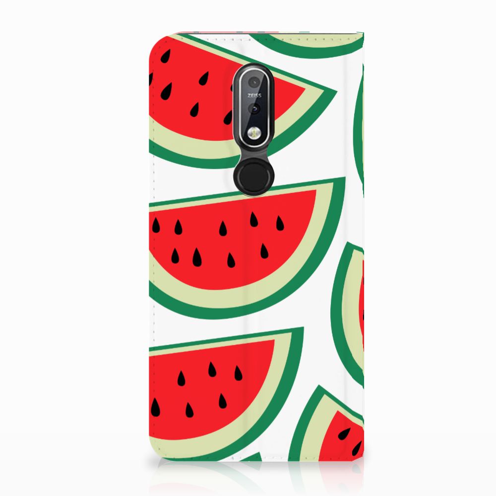 Nokia 7.1 (2018) Flip Style Cover Watermelons
