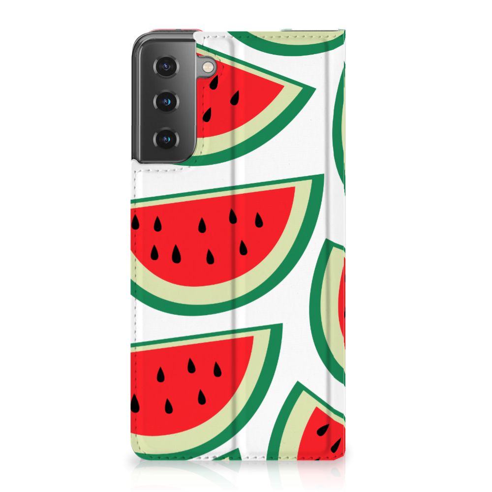 Samsung Galaxy S21 Plus Flip Style Cover Watermelons
