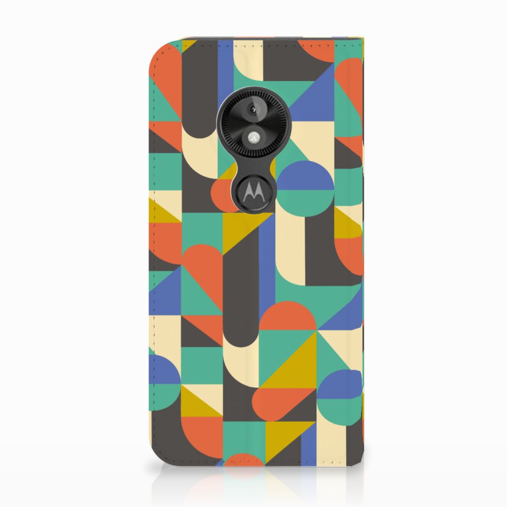 Motorola Moto E5 Play Hoesje met Magneet Funky Retro
