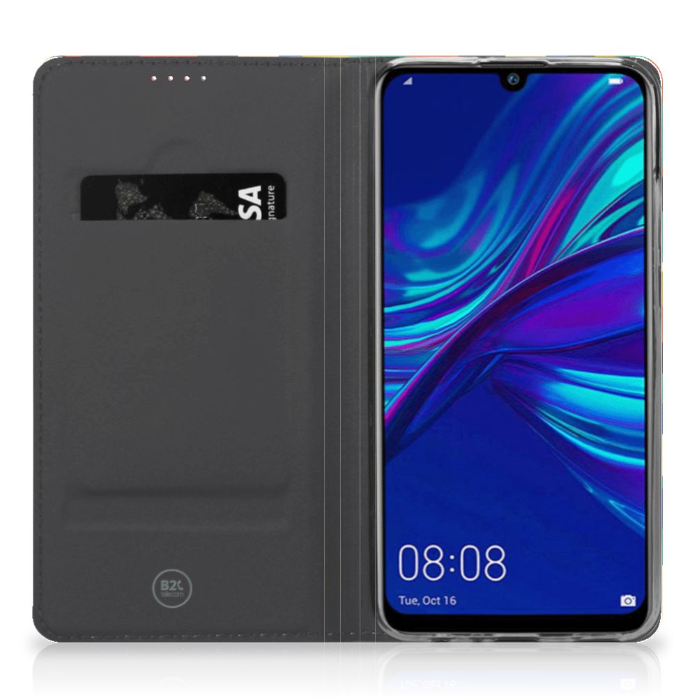 Huawei P Smart (2019) Hoesje met Magneet Funky Retro