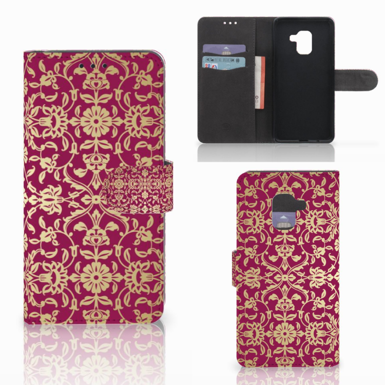 Wallet Case Samsung Galaxy A8 2018 Barok Pink