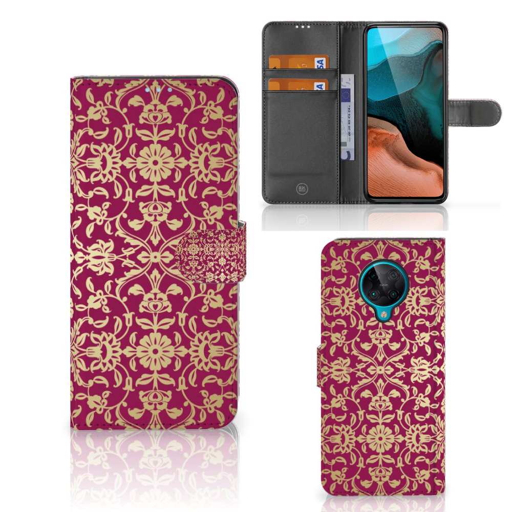 Wallet Case Xiaomi Poco F2 Pro Barok Pink