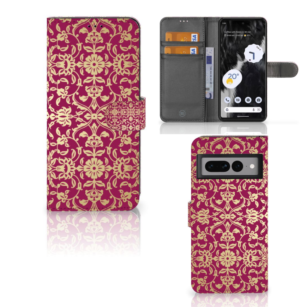 Wallet Case Google Pixel 7 Pro Barok Pink