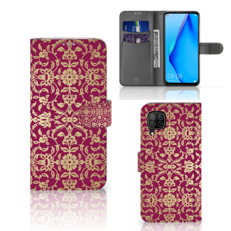 Wallet Case Huawei P40 Lite Barok Pink