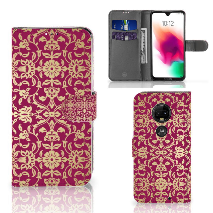 Wallet Case Motorola Moto G7 | G7 Plus Barok Pink