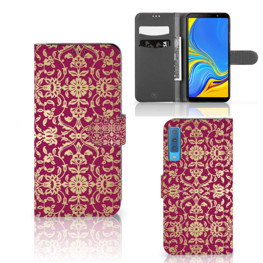 Wallet Case Samsung Galaxy A7 (2018) Barok Pink