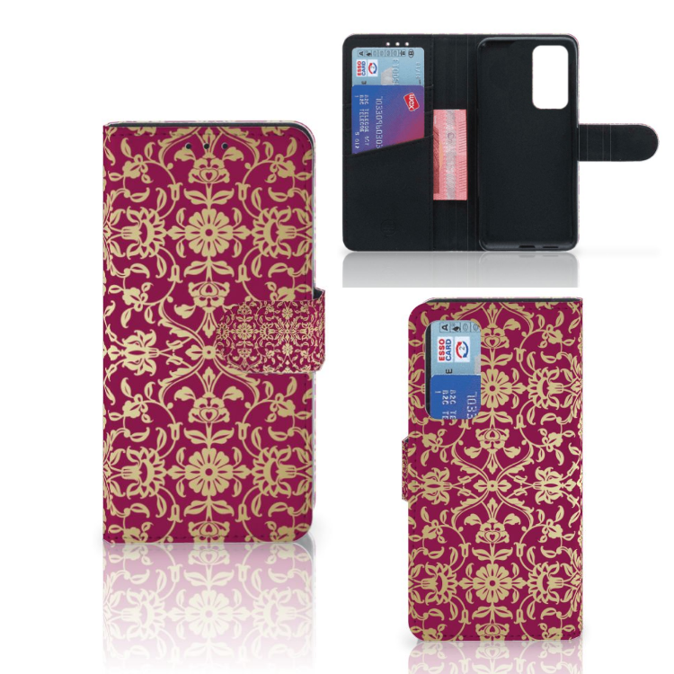 Wallet Case Huawei P40 Barok Pink