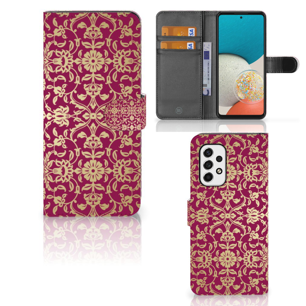 Wallet Case Samsung Galaxy A53 Barok Pink