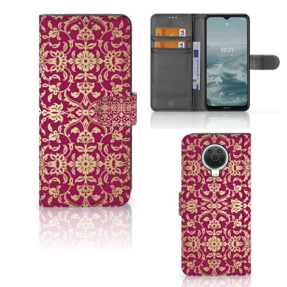 Wallet Case Nokia G10 | G20 Barok Pink