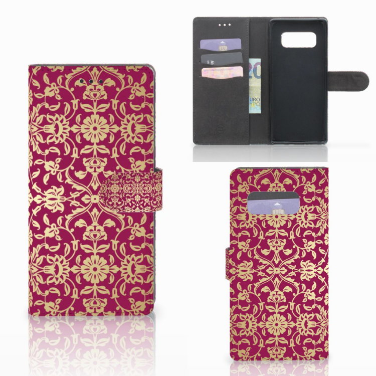 Wallet Case Samsung Galaxy Note 8 Barok Pink