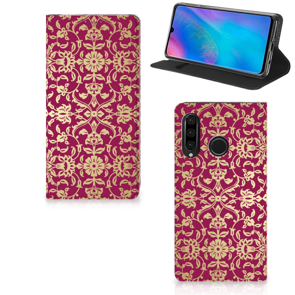 Telefoon Hoesje Huawei P30 Lite New Edition Barok Pink