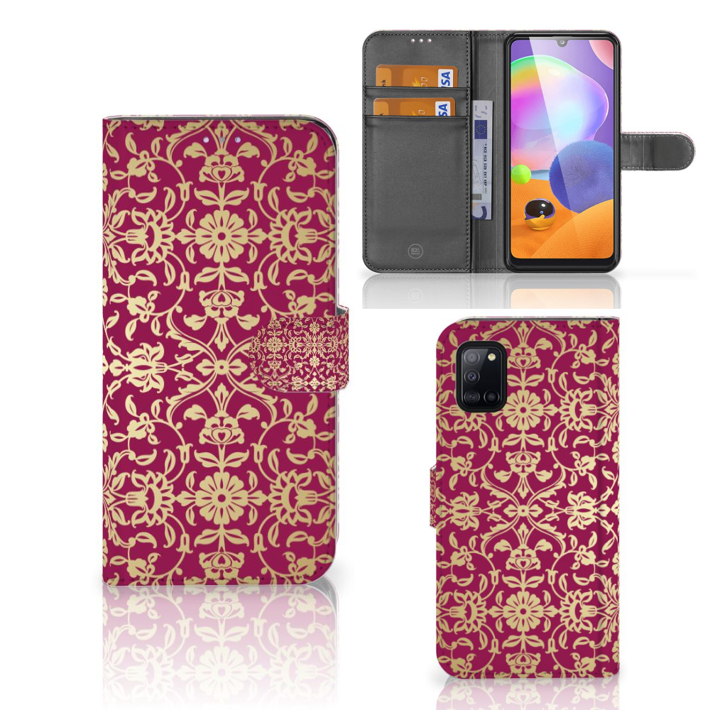 Wallet Case Samsung Galaxy A31 Barok Pink