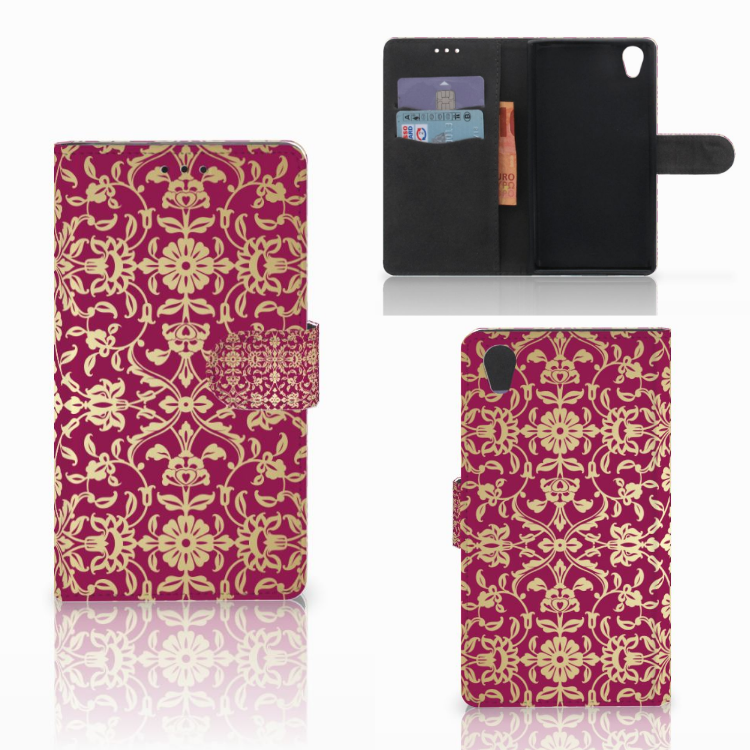 Wallet Case Sony Xperia L1 Barok Pink