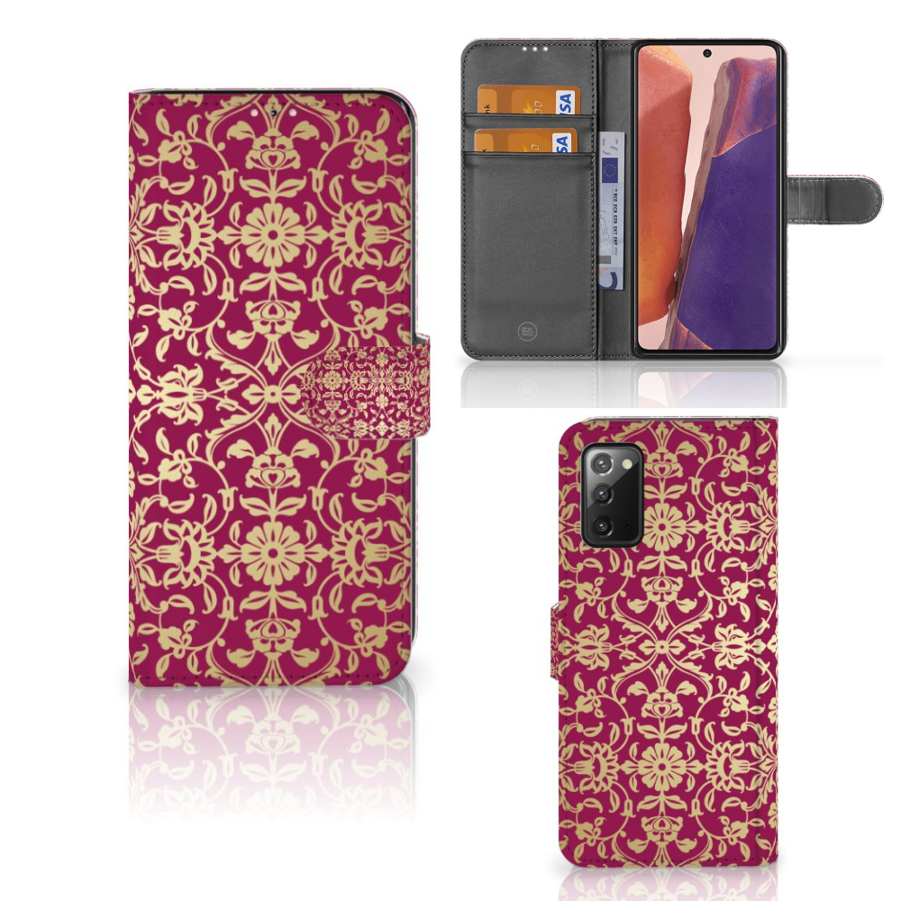 Wallet Case Samsung Galaxy Note 20 Barok Pink
