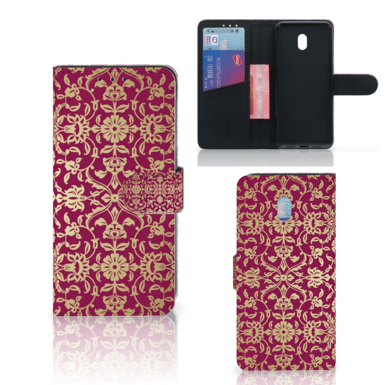 Wallet Case Xiaomi Redmi 8A Barok Pink