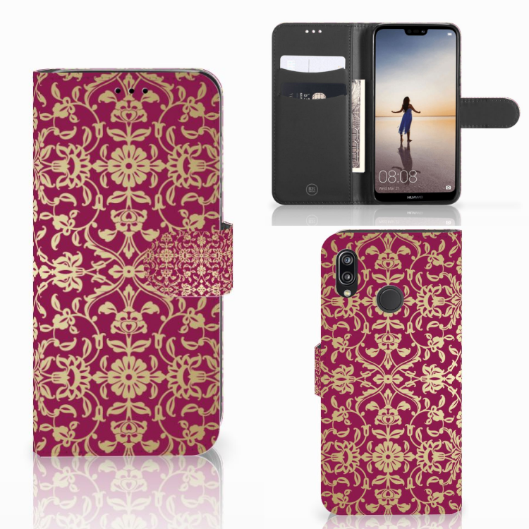 Wallet Case Huawei P20 Lite Barok Pink