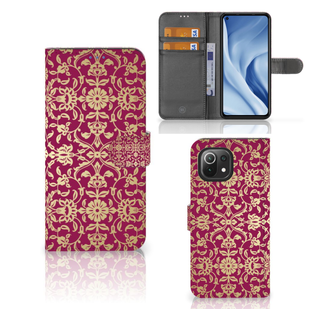 Wallet Case Xiaomi 11 Lite 5G NE | Mi 11 Lite Barok Pink