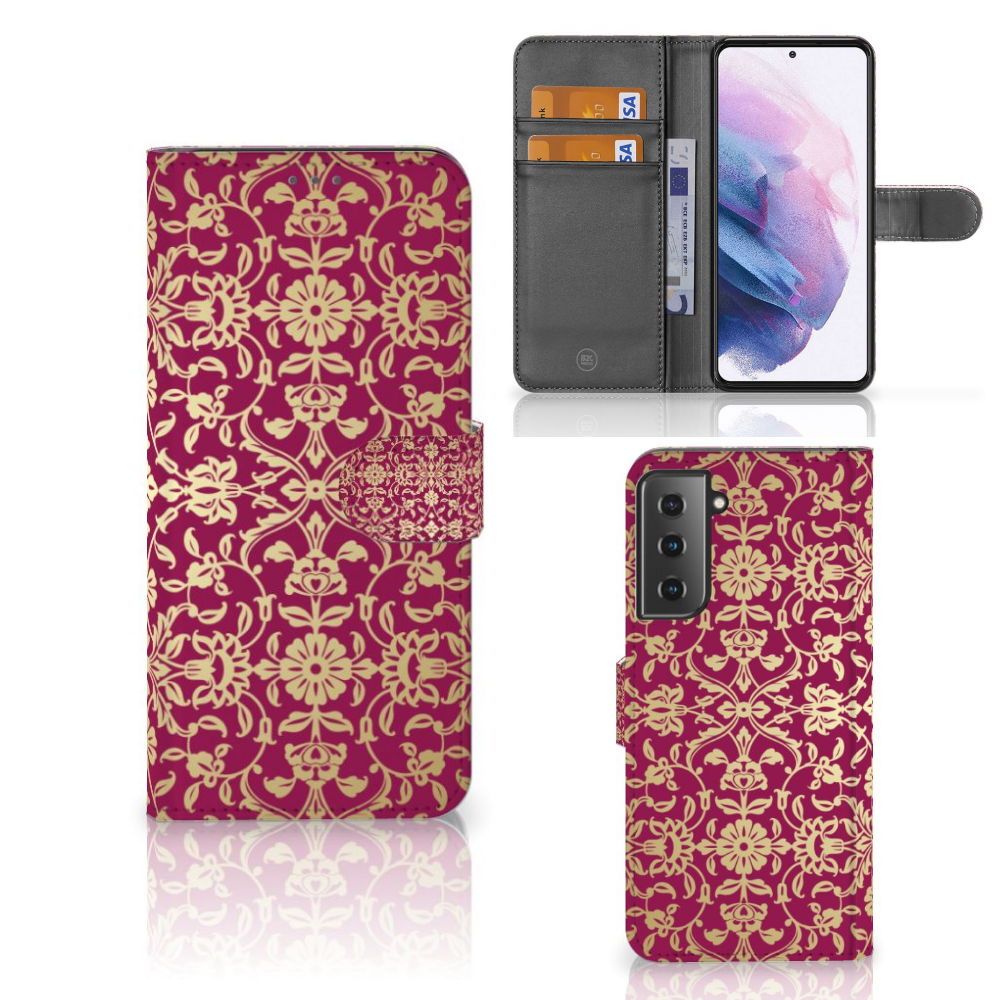 Wallet Case Samsung Galaxy S21 Plus Barok Pink