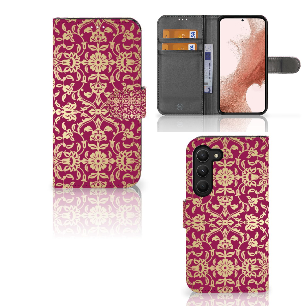 Wallet Case Samsung Galaxy S23 Barok Pink