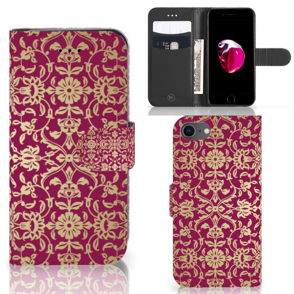 Wallet Case iPhone 7 | 8 | SE (2020) | SE (2022) Barok Pink