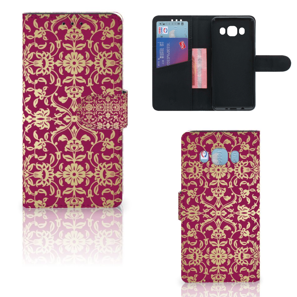 Wallet Case Samsung Galaxy J5 2016 Barok Pink