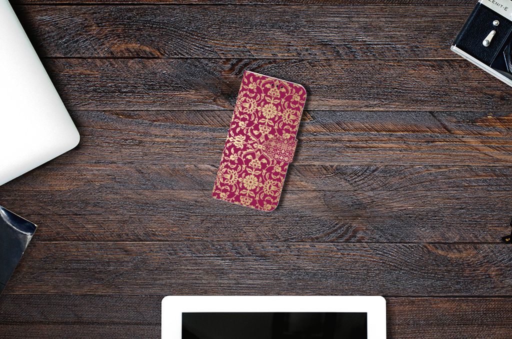 Wallet Case Samsung Galaxy A5 2017 Barok Pink