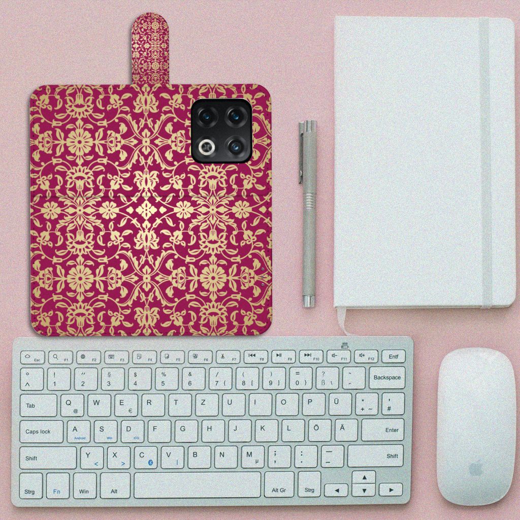 Wallet Case OnePlus 10 Pro Barok Pink