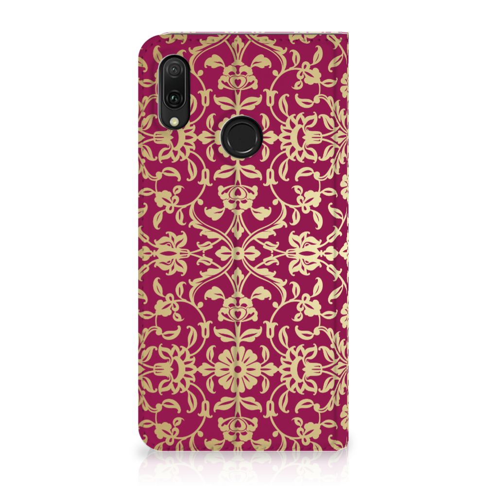 Telefoon Hoesje Huawei Y7 hoesje Y7 Pro (2019) Barok Pink