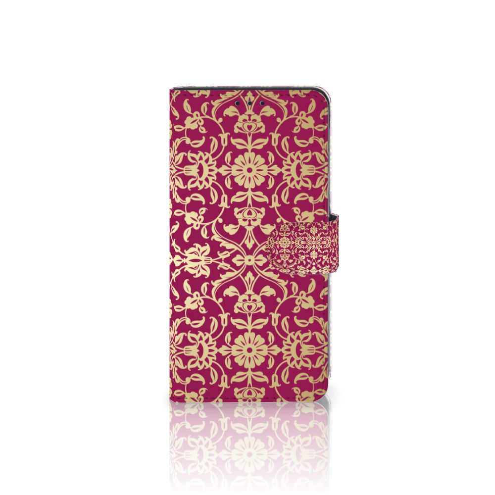 Wallet Case Motorola Moto G8 Barok Pink