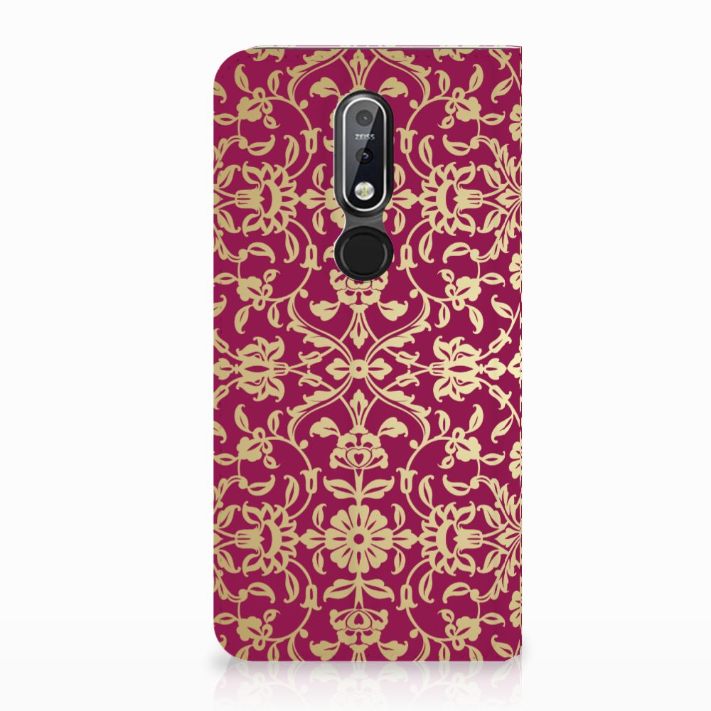 Telefoon Hoesje Nokia 7.1 (2018) Barok Pink