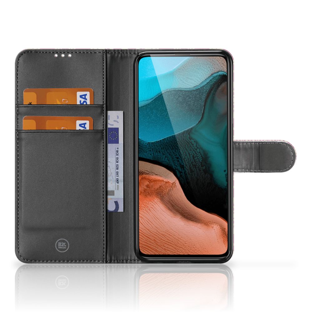 Wallet Case Xiaomi Poco F2 Pro Barok Pink