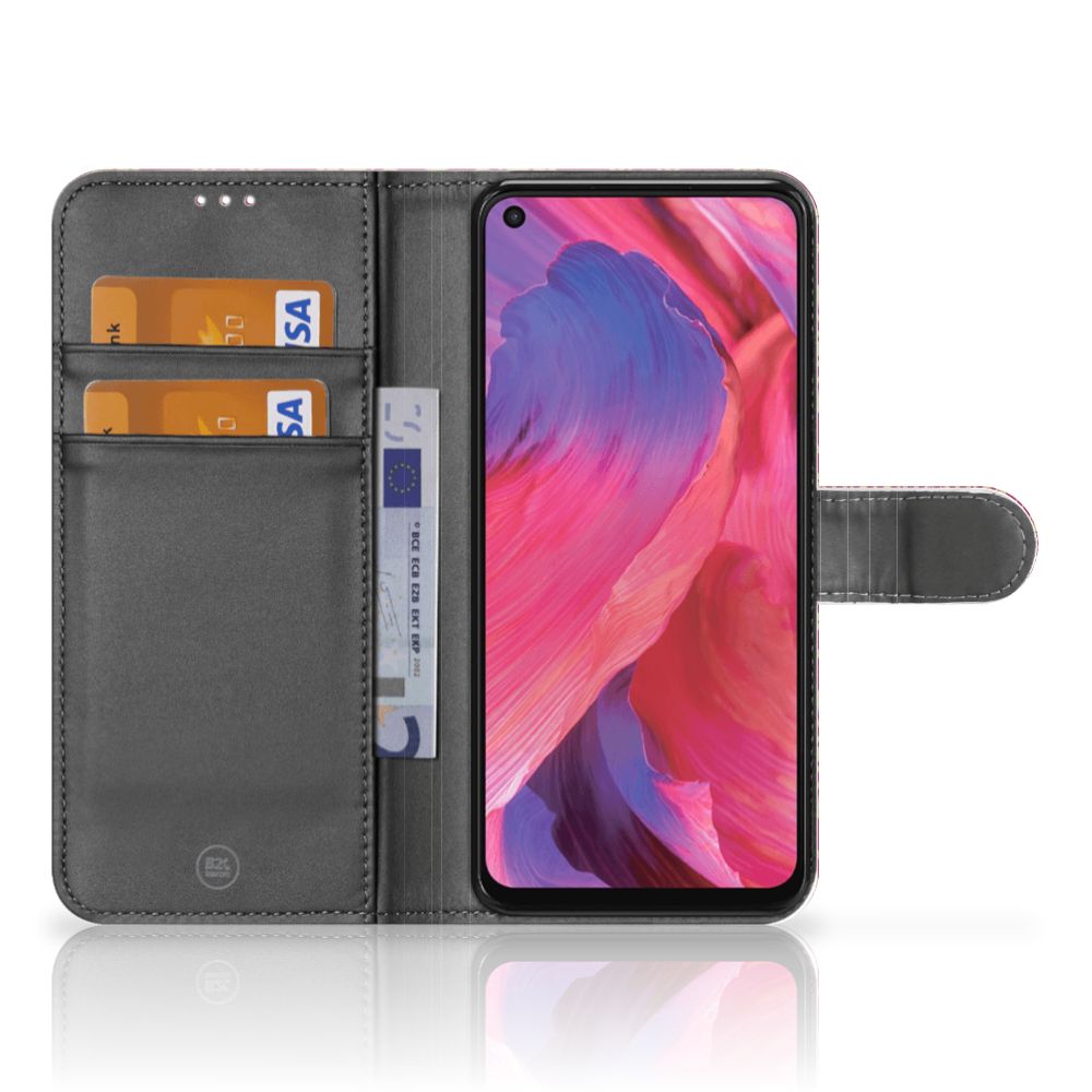 Wallet Case OPPO A54 5G | A74 5G | A93 5G Barok Pink