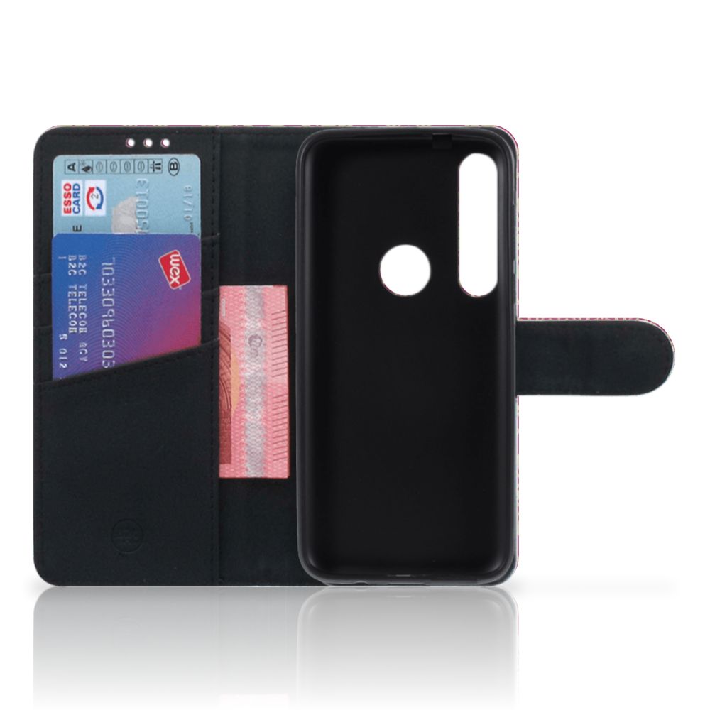 Wallet Case Motorola Moto G8 Plus Barok Pink