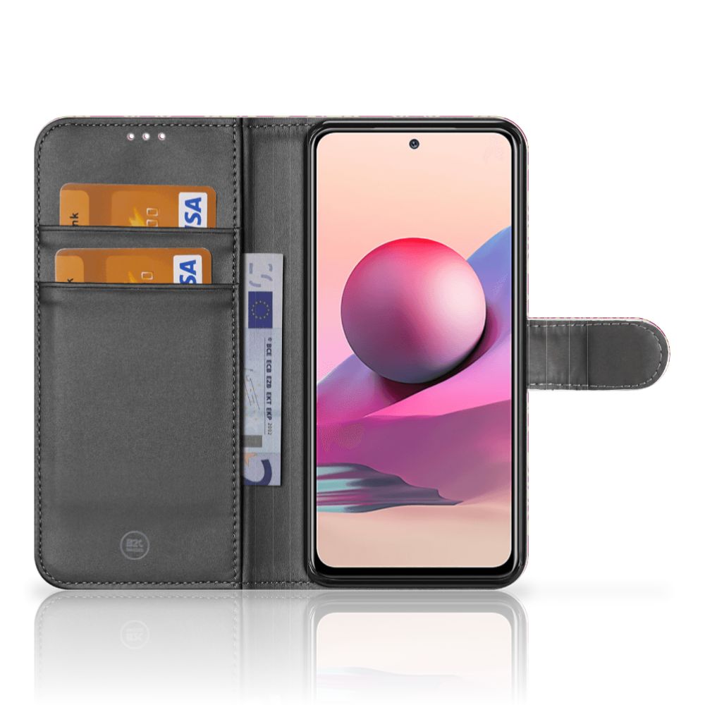Wallet Case Xiaomi Redmi Note 10S | 10 4G | Poco M5s Barok Pink