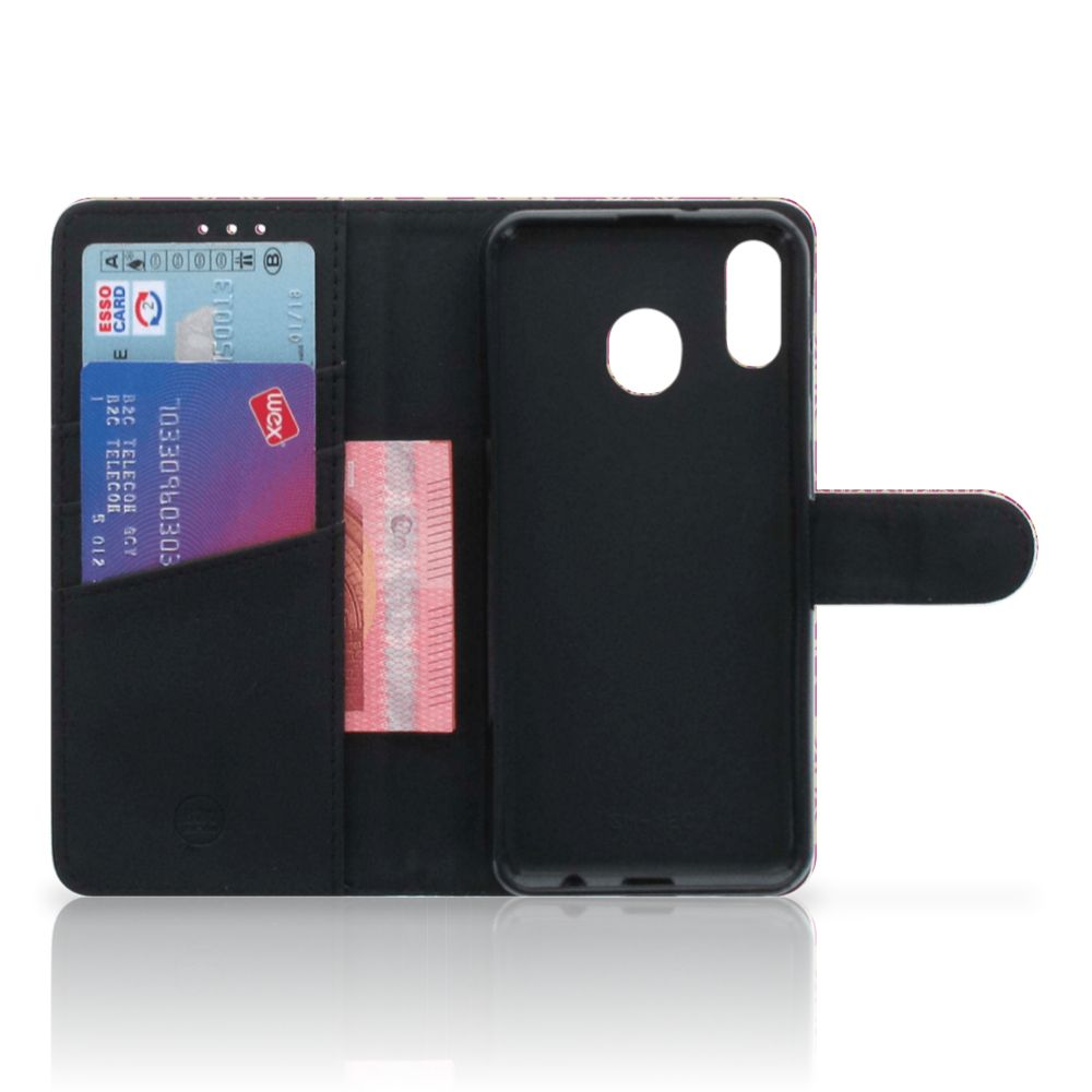 Wallet Case Samsung Galaxy M20 Barok Pink