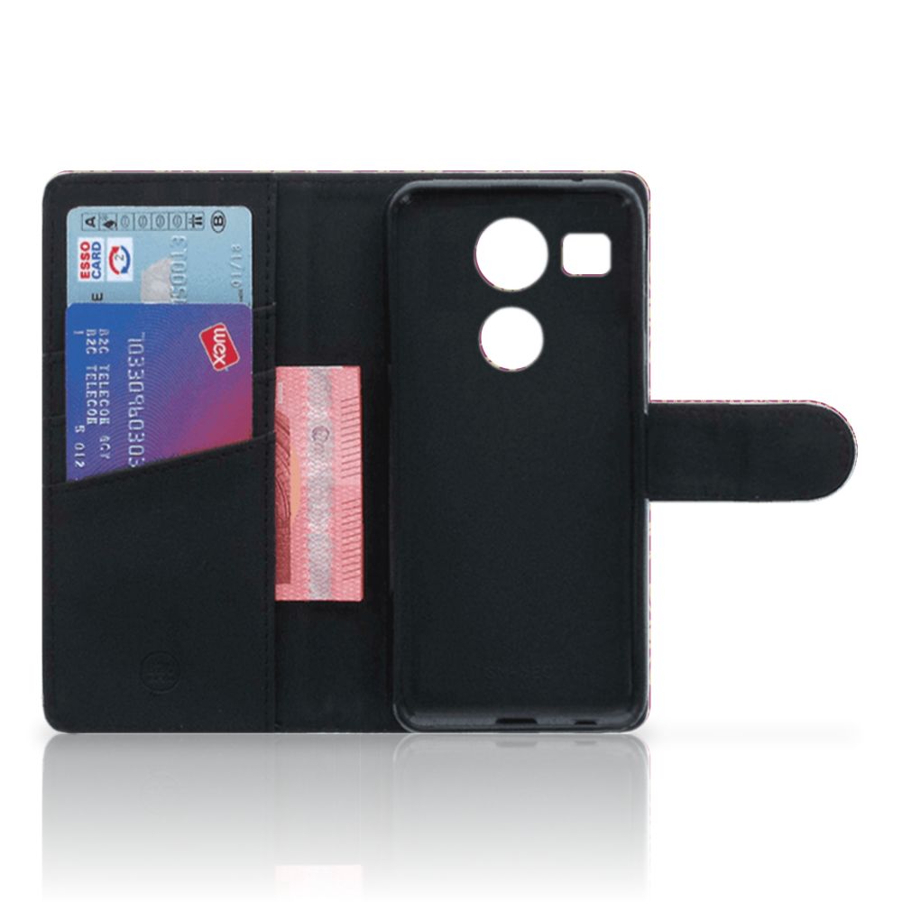 Wallet Case LG Nexus 5X Barok Pink