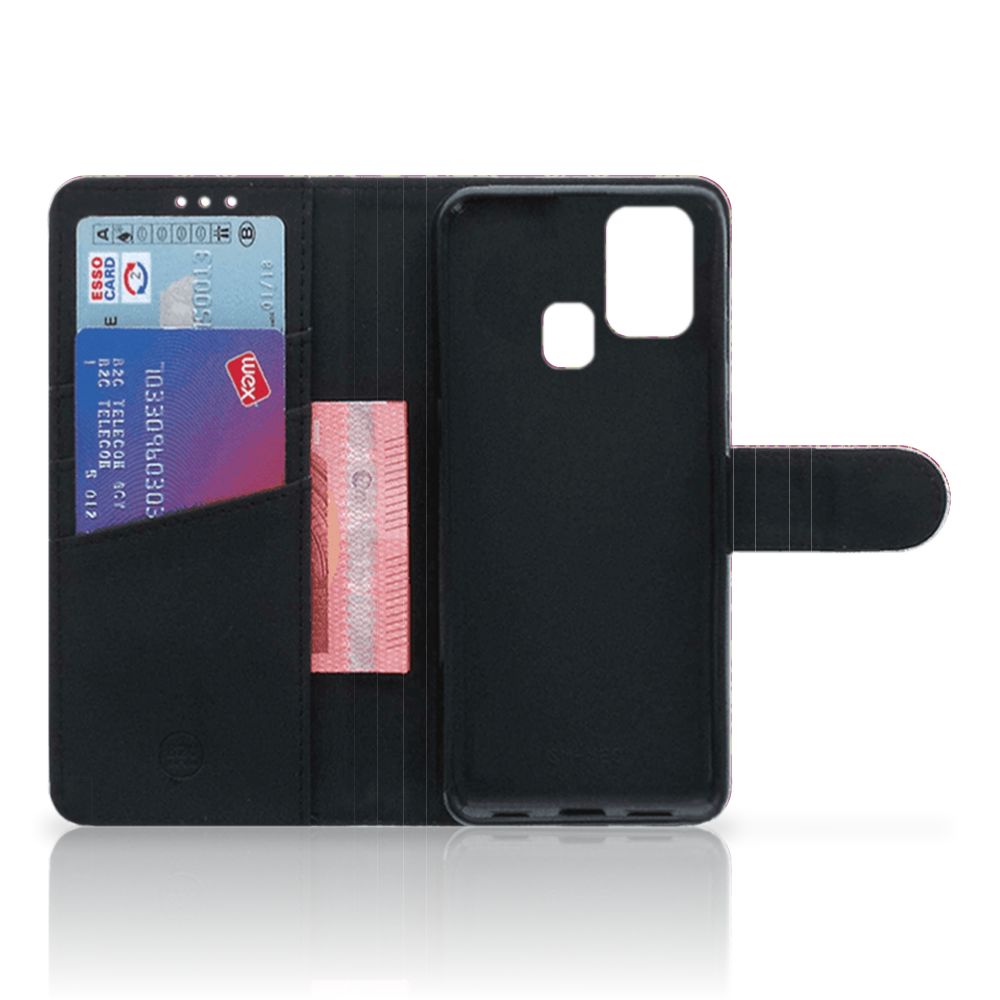 Wallet Case Samsung Galaxy M31 Barok Pink
