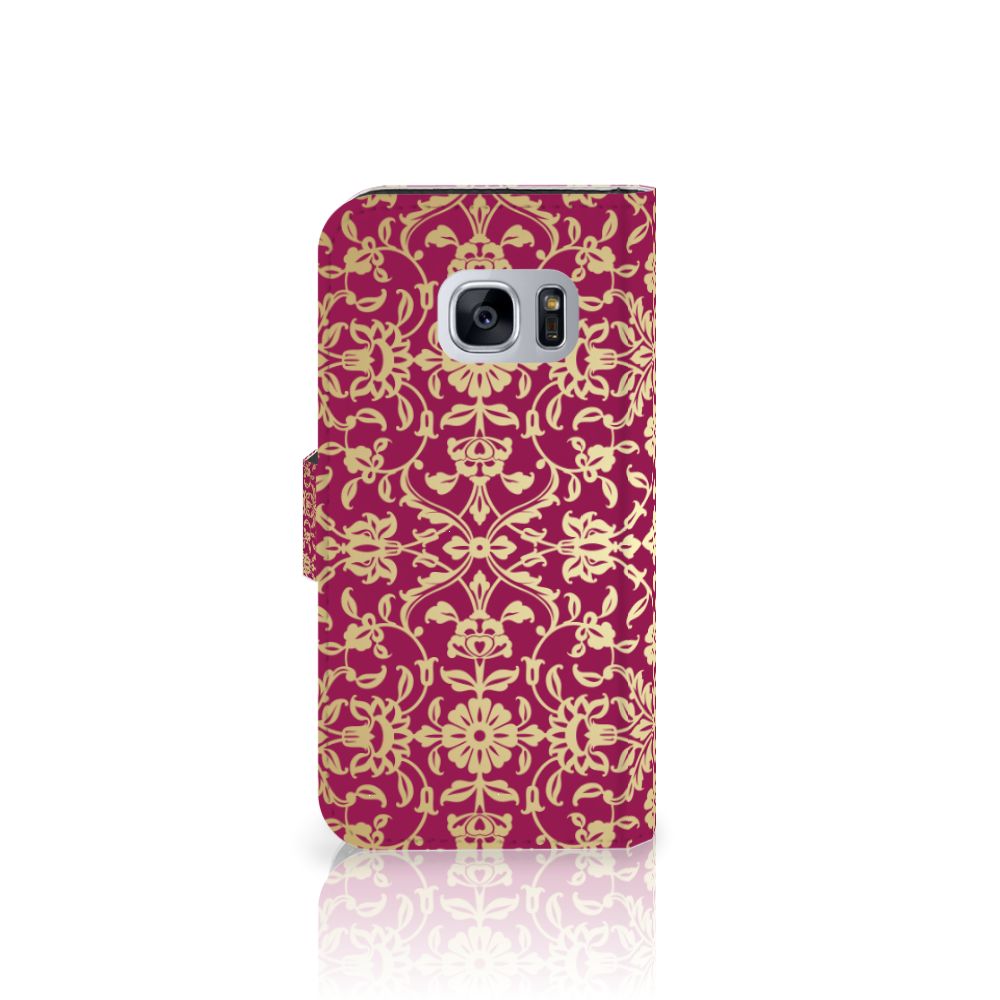 Wallet Case Samsung Galaxy S7 Barok Pink