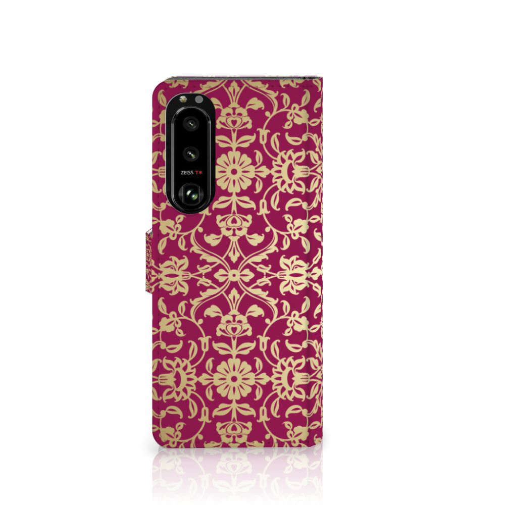 Wallet Case Sony Xperia 5III Barok Pink