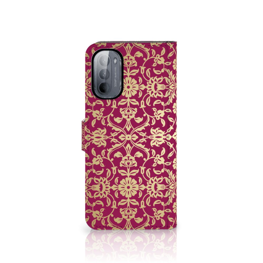 Wallet Case Motorola Moto G31 | G41 Barok Pink