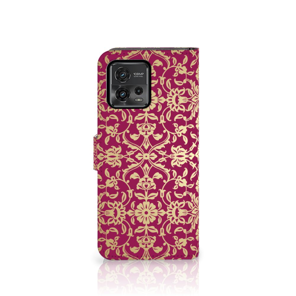 Wallet Case Motorola Moto G72 Barok Pink