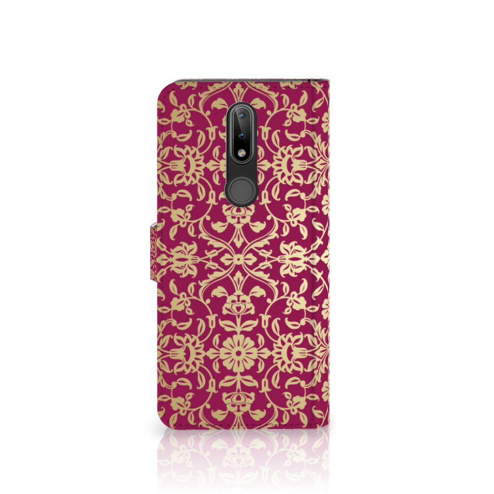 Wallet Case Nokia 2.4 Barok Pink