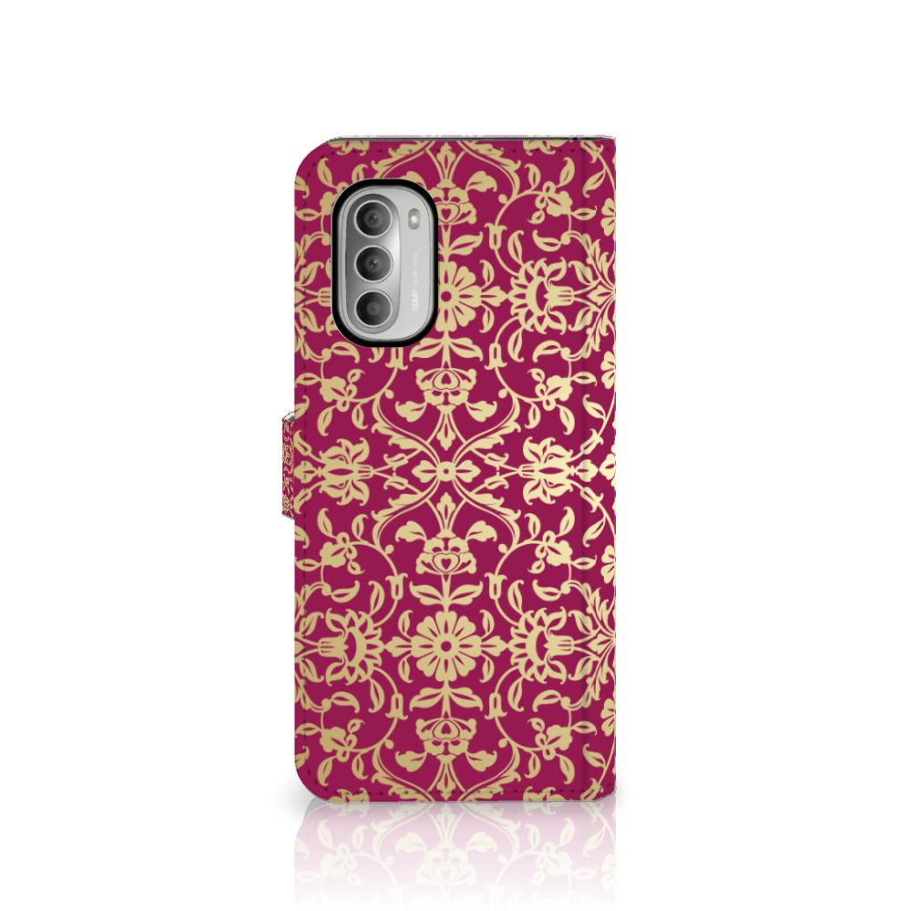 Wallet Case Motorola Moto G51 5G Barok Pink