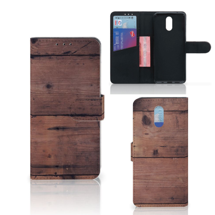 Nokia 2.3 Book Style Case Old Wood