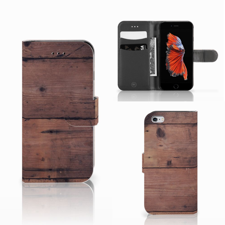 Apple iPhone 6 | 6s Book Style Case Old Wood